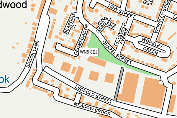 WN5 8EJ map - OS OpenMap – Local (Ordnance Survey) WN5 8EJ map - OS OpenMap – Local (Ordnance Survey)
