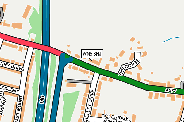 WN5 8HJ map - OS OpenMap – Local (Ordnance Survey) WN5 8HJ map - OS OpenMap – Local (Ordnance Survey)