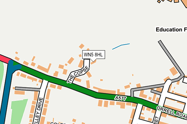 WN5 8HL map - OS OpenMap – Local (Ordnance Survey) WN5 8HL map - OS OpenMap – Local (Ordnance Survey)