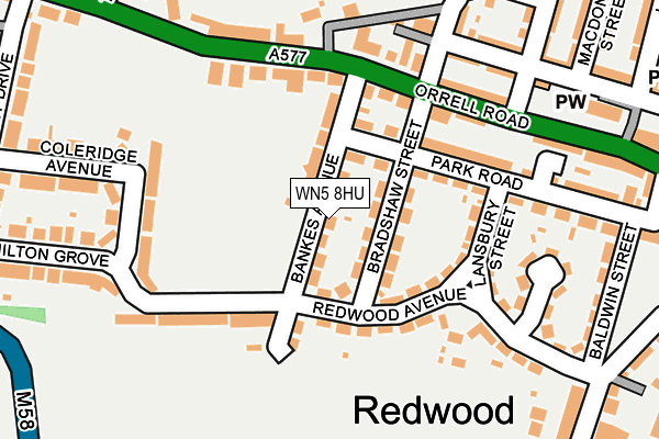 WN5 8HU map - OS OpenMap – Local (Ordnance Survey) WN5 8HU map - OS OpenMap – Local (Ordnance Survey)