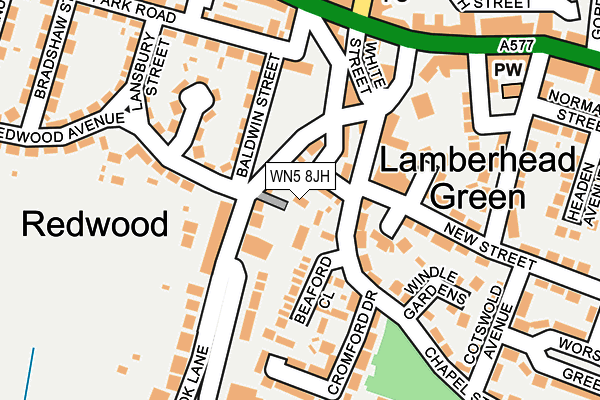 WN5 8JH map - OS OpenMap – Local (Ordnance Survey) WN5 8JH map - OS OpenMap – Local (Ordnance Survey)
