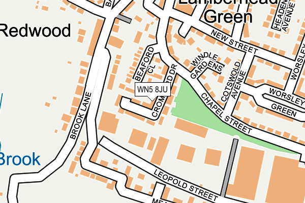 WN5 8JU map - OS OpenMap – Local (Ordnance Survey) WN5 8JU map - OS OpenMap – Local (Ordnance Survey)