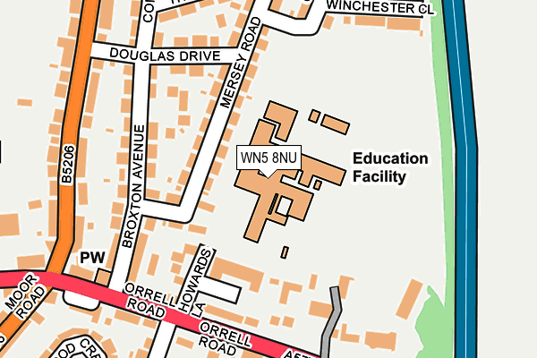 WN5 8NU map - OS OpenMap – Local (Ordnance Survey) WN5 8NU map - OS OpenMap – Local (Ordnance Survey)