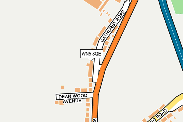 WN5 8QE map - OS OpenMap – Local (Ordnance Survey) WN5 8QE map - OS OpenMap – Local (Ordnance Survey)