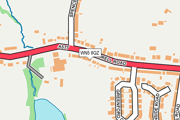 WN5 8QZ map - OS OpenMap – Local (Ordnance Survey) WN5 8QZ map - OS OpenMap – Local (Ordnance Survey)