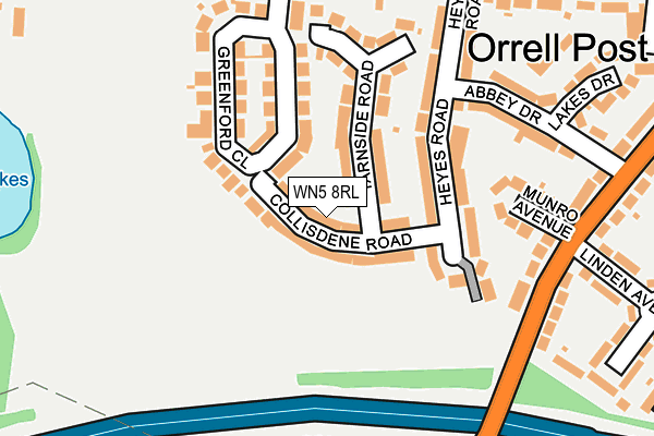 WN5 8RL map - OS OpenMap – Local (Ordnance Survey) WN5 8RL map - OS OpenMap – Local (Ordnance Survey)