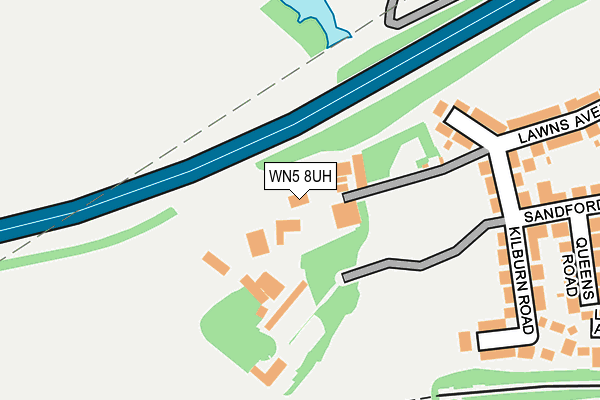 WN5 8UH map - OS OpenMap – Local (Ordnance Survey) WN5 8UH map - OS OpenMap – Local (Ordnance Survey)