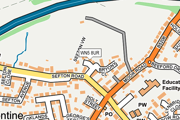WN5 8UR map - OS OpenMap – Local (Ordnance Survey) WN5 8UR map - OS OpenMap – Local (Ordnance Survey)