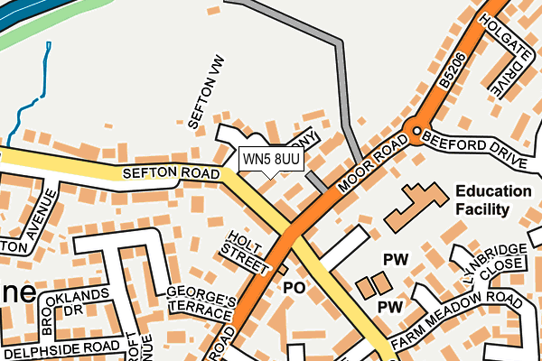 WN5 8UU map - OS OpenMap – Local (Ordnance Survey) WN5 8UU map - OS OpenMap – Local (Ordnance Survey)