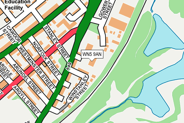 WN5 9AN map - OS OpenMap – Local (Ordnance Survey) WN5 9AN map - OS OpenMap – Local (Ordnance Survey)