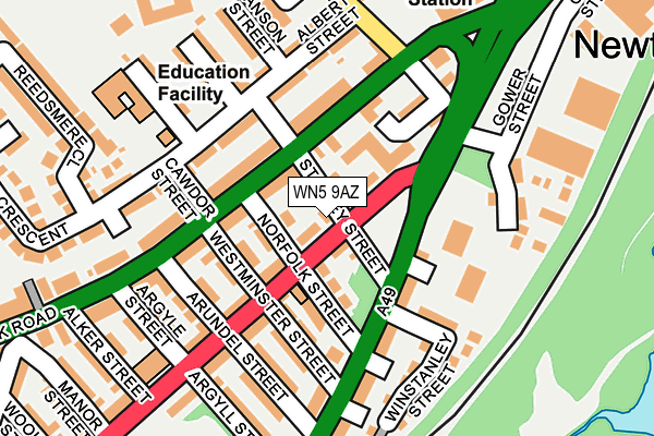 WN5 9AZ map - OS OpenMap – Local (Ordnance Survey) WN5 9AZ map - OS OpenMap – Local (Ordnance Survey)