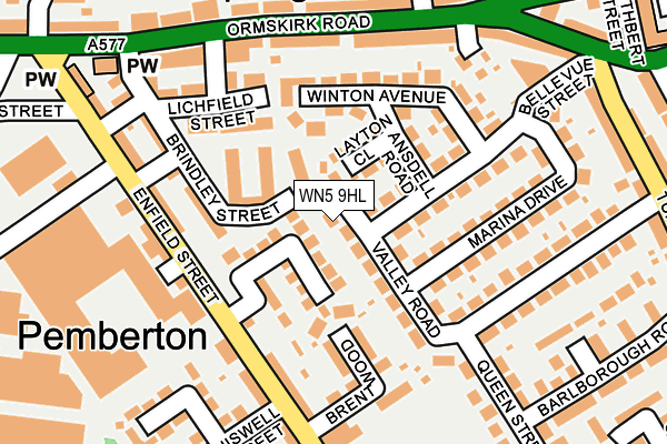 WN5 9HL map - OS OpenMap – Local (Ordnance Survey) WN5 9HL map - OS OpenMap – Local (Ordnance Survey)