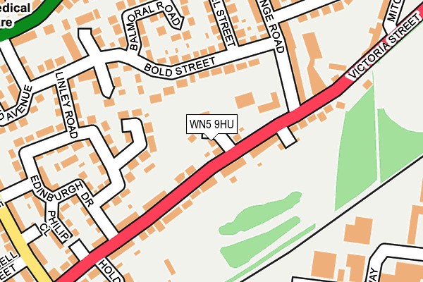 WN5 9HU map - OS OpenMap – Local (Ordnance Survey) WN5 9HU map - OS OpenMap – Local (Ordnance Survey)
