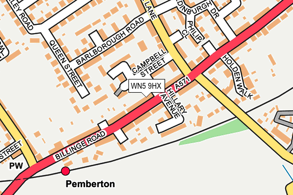 WN5 9HX map - OS OpenMap – Local (Ordnance Survey) WN5 9HX map - OS OpenMap – Local (Ordnance Survey)