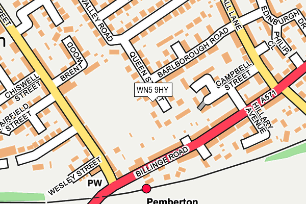 WN5 9HY map - OS OpenMap – Local (Ordnance Survey) WN5 9HY map - OS OpenMap – Local (Ordnance Survey)