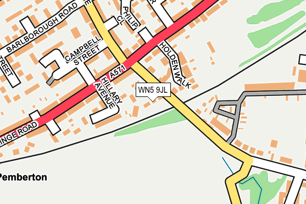 WN5 9JL map - OS OpenMap – Local (Ordnance Survey) WN5 9JL map - OS OpenMap – Local (Ordnance Survey)