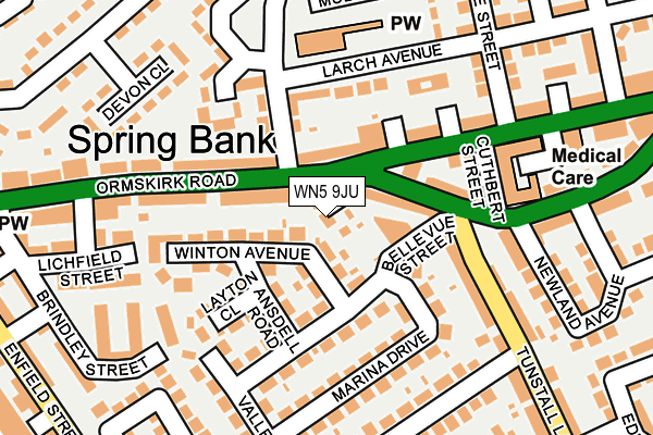 WN5 9JU map - OS OpenMap – Local (Ordnance Survey) WN5 9JU map - OS OpenMap – Local (Ordnance Survey)