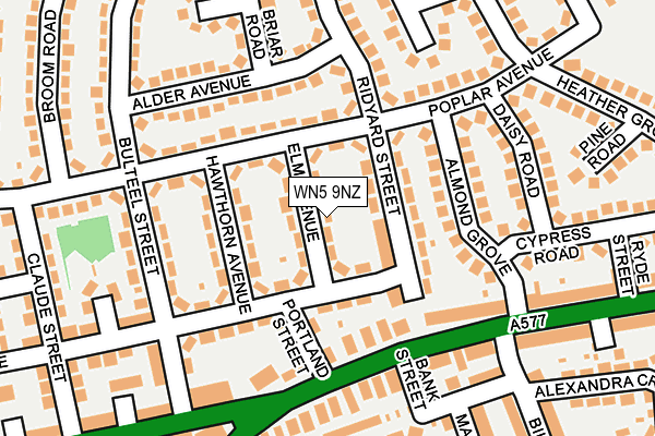 WN5 9NZ map - OS OpenMap – Local (Ordnance Survey) WN5 9NZ map - OS OpenMap – Local (Ordnance Survey)