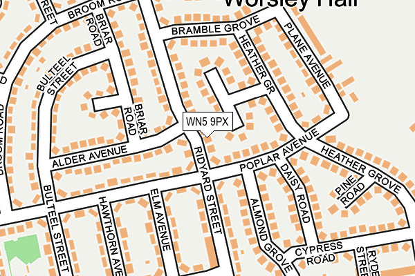 WN5 9PX map - OS OpenMap – Local (Ordnance Survey) WN5 9PX map - OS OpenMap – Local (Ordnance Survey)