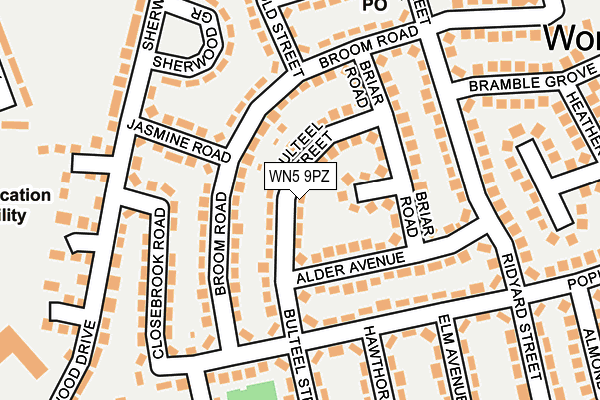 WN5 9PZ map - OS OpenMap – Local (Ordnance Survey) WN5 9PZ map - OS OpenMap – Local (Ordnance Survey)