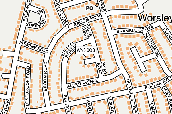 WN5 9QB map - OS OpenMap – Local (Ordnance Survey) WN5 9QB map - OS OpenMap – Local (Ordnance Survey)