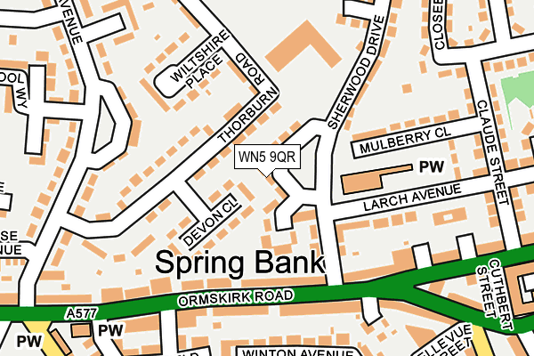 WN5 9QR map - OS OpenMap – Local (Ordnance Survey) WN5 9QR map - OS OpenMap – Local (Ordnance Survey)