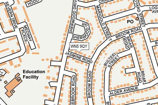 WN5 9QY map - OS OpenMap – Local (Ordnance Survey) WN5 9QY map - OS OpenMap – Local (Ordnance Survey)