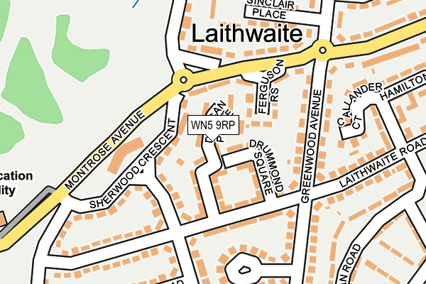 WN5 9RP map - OS OpenMap – Local (Ordnance Survey)