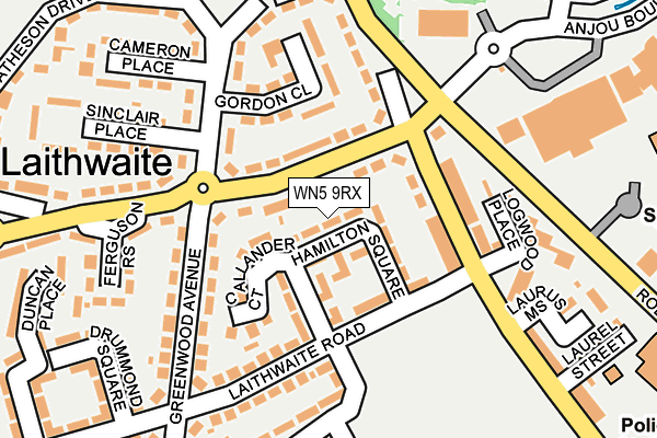 WN5 9RX map - OS OpenMap – Local (Ordnance Survey) WN5 9RX map - OS OpenMap – Local (Ordnance Survey)
