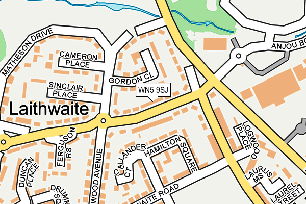 WN5 9SJ map - OS OpenMap – Local (Ordnance Survey) WN5 9SJ map - OS OpenMap – Local (Ordnance Survey)