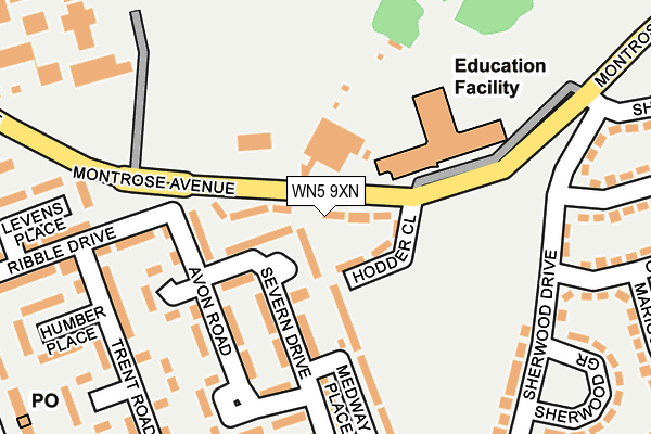 WN5 9XN map - OS OpenMap – Local (Ordnance Survey) WN5 9XN map - OS OpenMap – Local (Ordnance Survey)