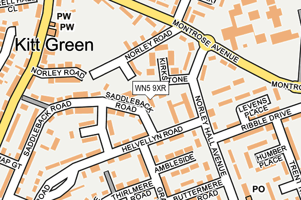 WN5 9XR map - OS OpenMap – Local (Ordnance Survey) WN5 9XR map - OS OpenMap – Local (Ordnance Survey)
