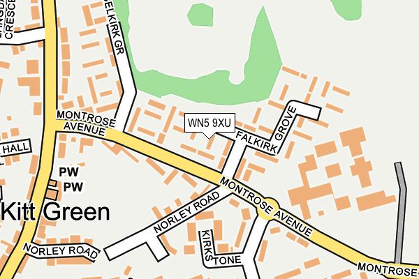 WN5 9XU map - OS OpenMap – Local (Ordnance Survey) WN5 9XU map - OS OpenMap – Local (Ordnance Survey)