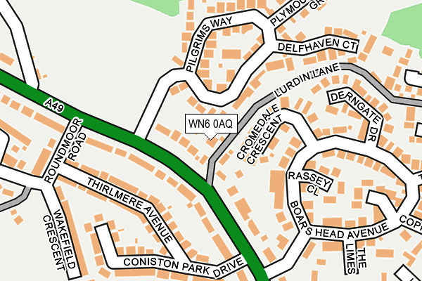 WN6 0AQ map - OS OpenMap – Local (Ordnance Survey) WN6 0AQ map - OS OpenMap – Local (Ordnance Survey)