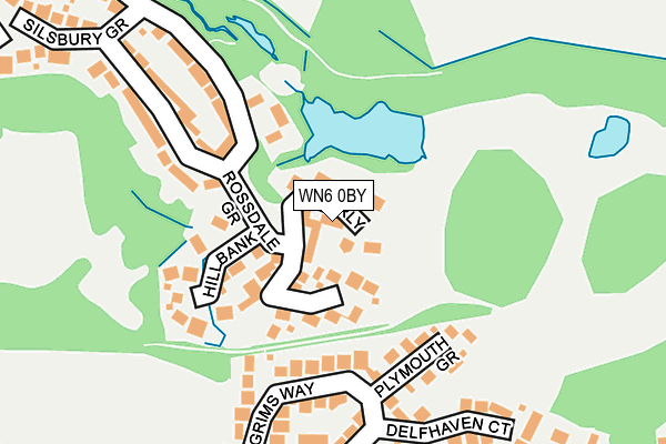 WN6 0BY map - OS OpenMap – Local (Ordnance Survey)