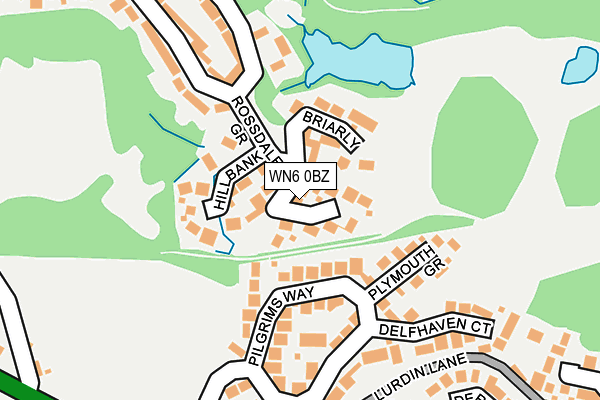 WN6 0BZ map - OS OpenMap – Local (Ordnance Survey) WN6 0BZ map - OS OpenMap – Local (Ordnance Survey)