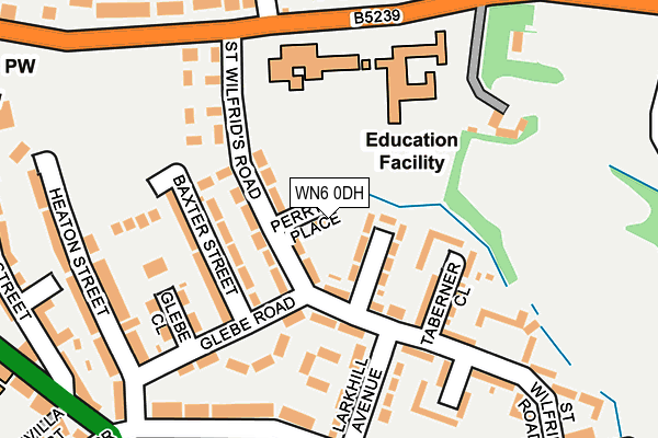 WN6 0DH map - OS OpenMap – Local (Ordnance Survey)