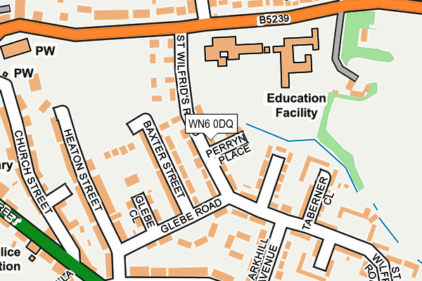 WN6 0DQ map - OS OpenMap – Local (Ordnance Survey)