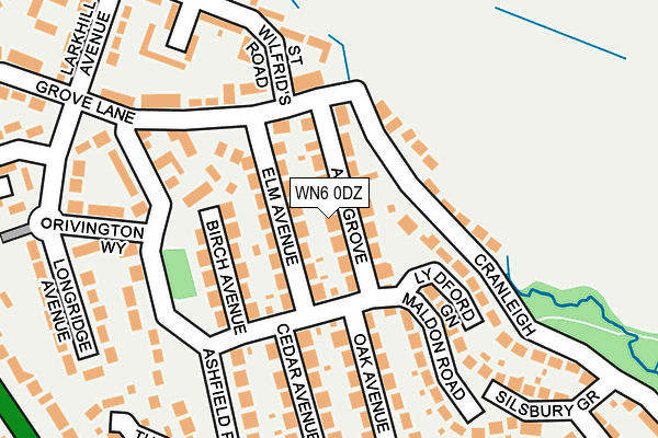 WN6 0DZ map - OS OpenMap – Local (Ordnance Survey) WN6 0DZ map - OS OpenMap – Local (Ordnance Survey)