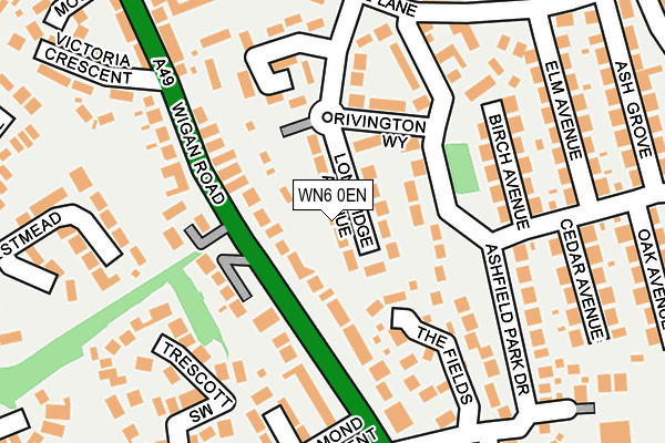 WN6 0EN map - OS OpenMap – Local (Ordnance Survey) WN6 0EN map - OS OpenMap – Local (Ordnance Survey)