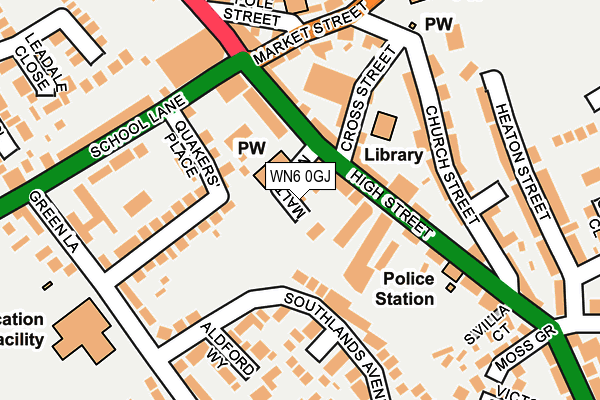WN6 0GJ map - OS OpenMap – Local (Ordnance Survey) WN6 0GJ map - OS OpenMap – Local (Ordnance Survey)