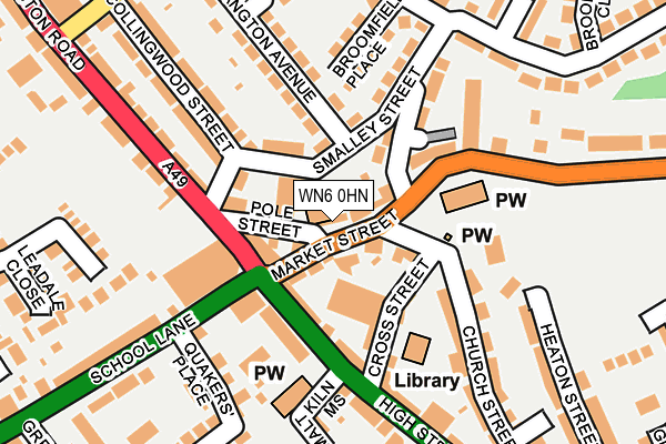 WN6 0HN map - OS OpenMap – Local (Ordnance Survey) WN6 0HN map - OS OpenMap – Local (Ordnance Survey)