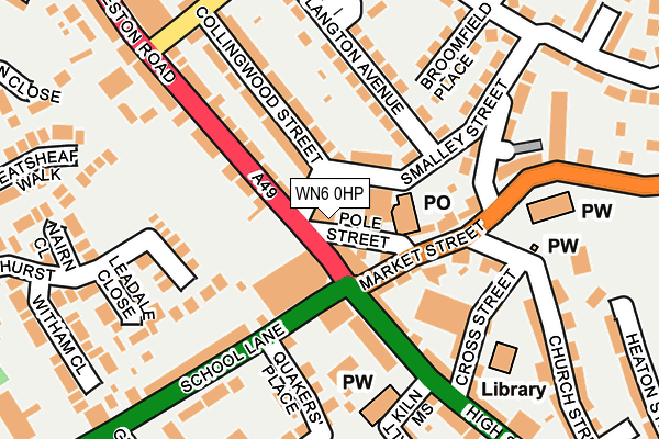 WN6 0HP map - OS OpenMap – Local (Ordnance Survey)