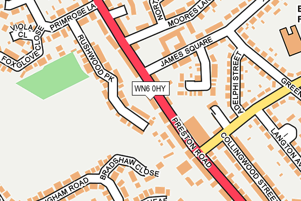 WN6 0HY map - OS OpenMap – Local (Ordnance Survey) WN6 0HY map - OS OpenMap – Local (Ordnance Survey)
