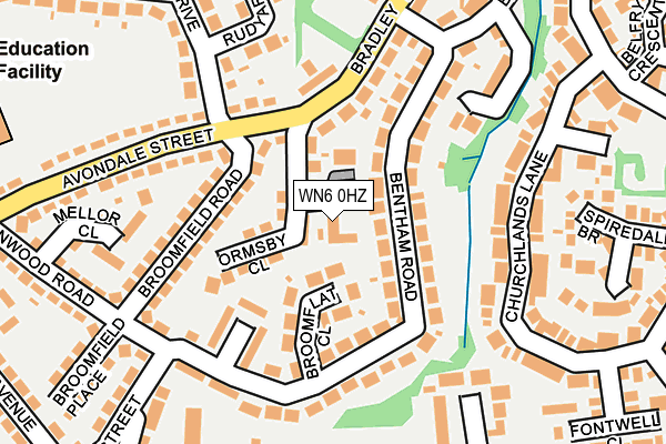 WN6 0HZ map - OS OpenMap – Local (Ordnance Survey) WN6 0HZ map - OS OpenMap – Local (Ordnance Survey)