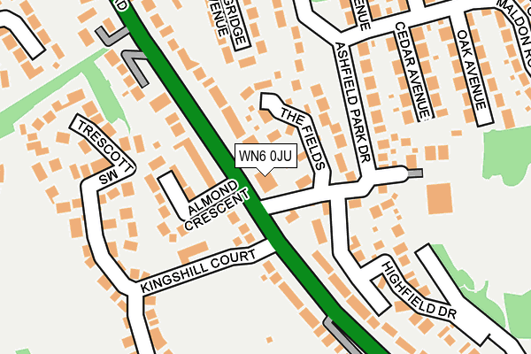 WN6 0JU map - OS OpenMap – Local (Ordnance Survey) WN6 0JU map - OS OpenMap – Local (Ordnance Survey)