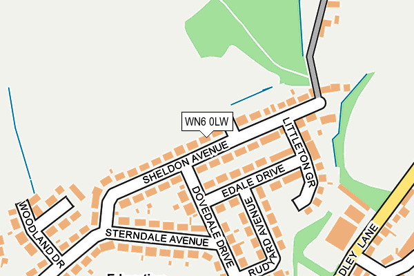 WN6 0LW map - OS OpenMap – Local (Ordnance Survey) WN6 0LW map - OS OpenMap – Local (Ordnance Survey)