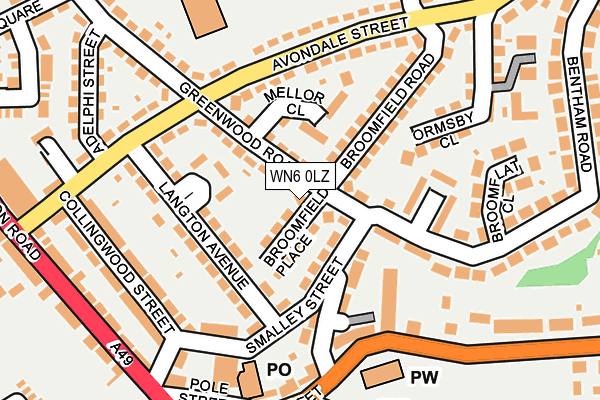 WN6 0LZ map - OS OpenMap – Local (Ordnance Survey) WN6 0LZ map - OS OpenMap – Local (Ordnance Survey)