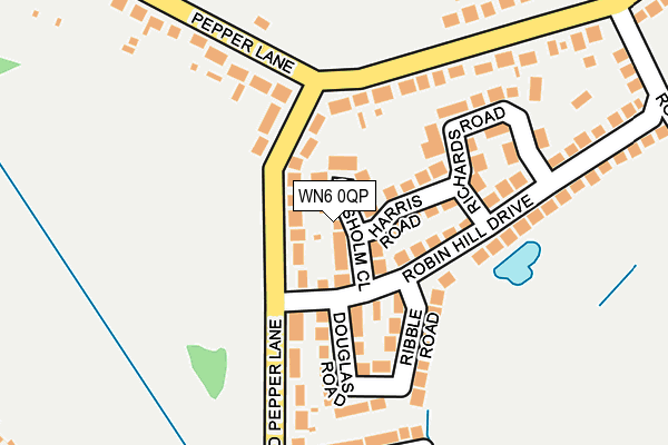 WN6 0QP map - OS OpenMap – Local (Ordnance Survey) WN6 0QP map - OS OpenMap – Local (Ordnance Survey)