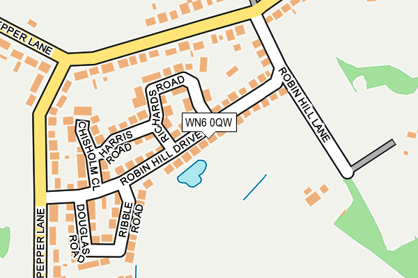 WN6 0QW map - OS OpenMap – Local (Ordnance Survey) WN6 0QW map - OS OpenMap – Local (Ordnance Survey)